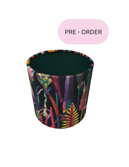 Tropical Bloom By Night - Bottle Green