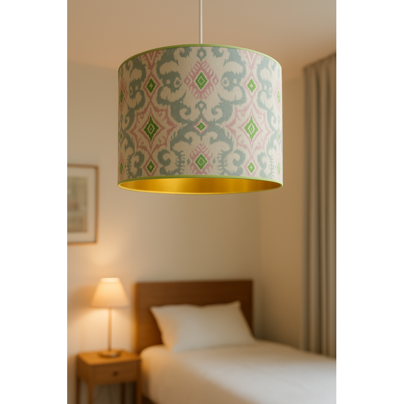 Ikat Dream - Gold - Tape Lime