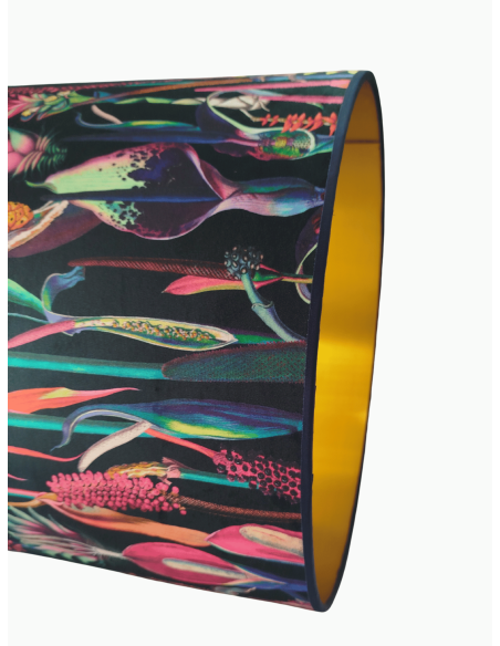 Tropical Bloom By Night - Brushed Gold - Tape Dark Blue