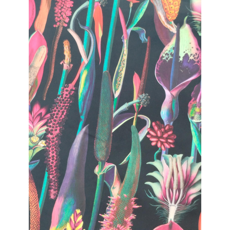 Tropical Bloom By Night - Bottle Green