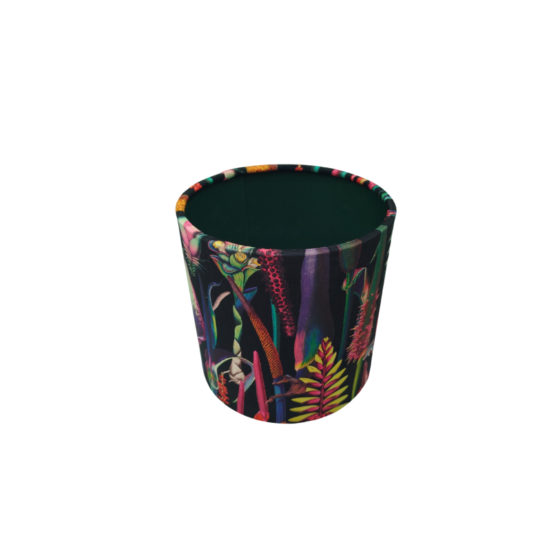 Tropical Bloom By Night - Bottle Green
